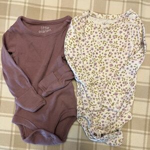Little Planet Lavender and Floral Bodysuits